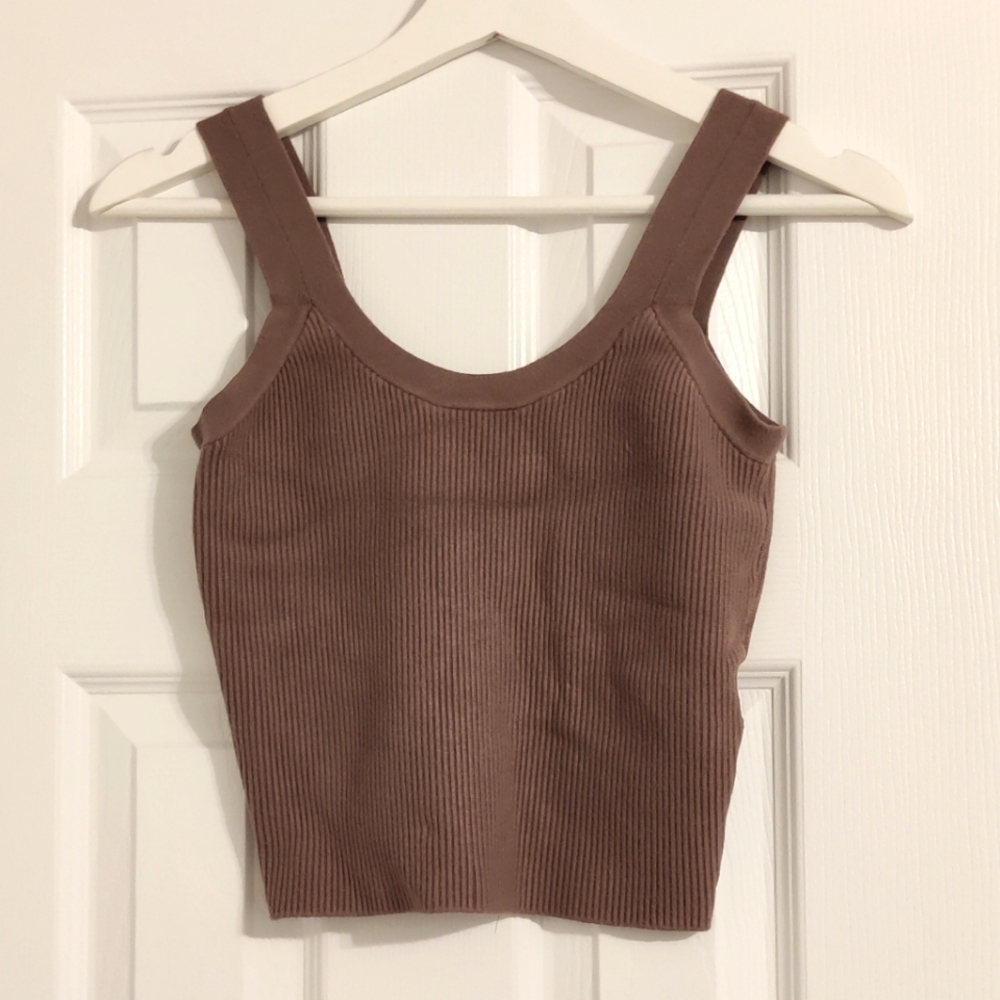 Abercrombie & Fitch Ribbed Knit Tank Top